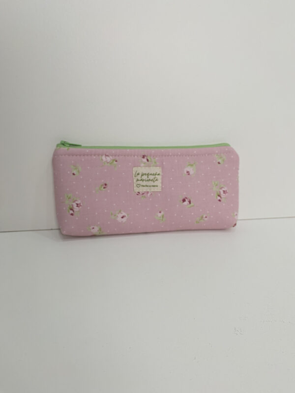 Estuche flor rosa
