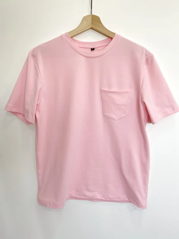 Camiseta hombre rosa - Imagen 2